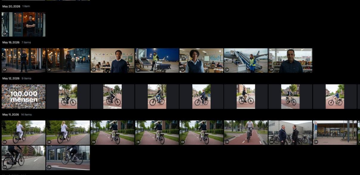 Vervolg van gegenereerde AI-video's