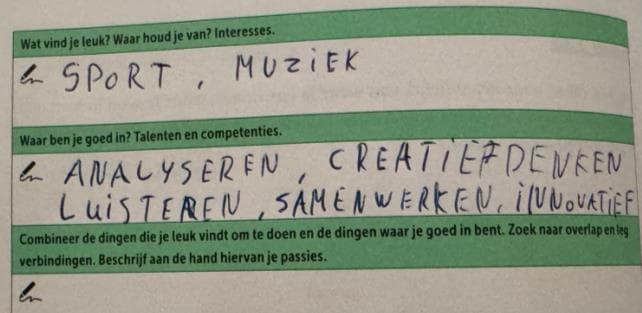 Eerste twee vakken van de Lumina-oefening