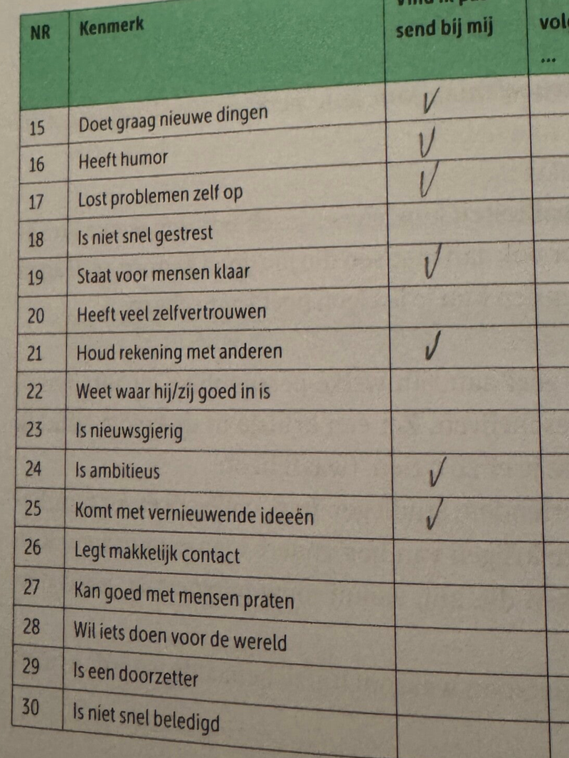Persoonlijk profiel / Jaar 2 CE bewijsbeeld 10