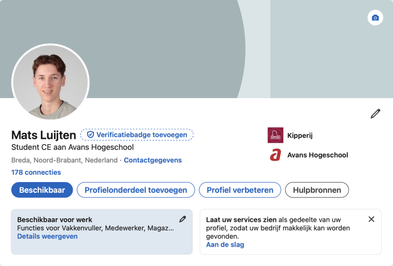Persoonlijk profiel / Jaar 2 CE bewijsbeeld 2