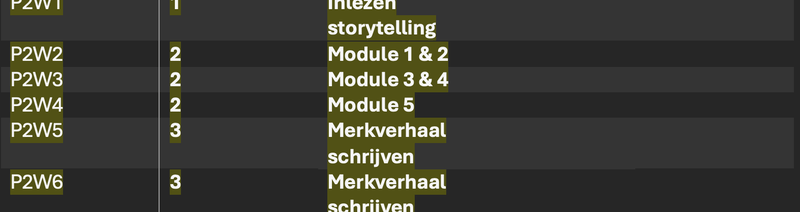 Ontwikkeldoel 1 / Semester 1 / Jaar 2 CE bewijsbeeld 1