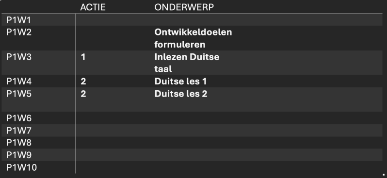 Ontwikkeldoel 1 / Semester 2 / Jaar 2 CE bewijsbeeld 2
